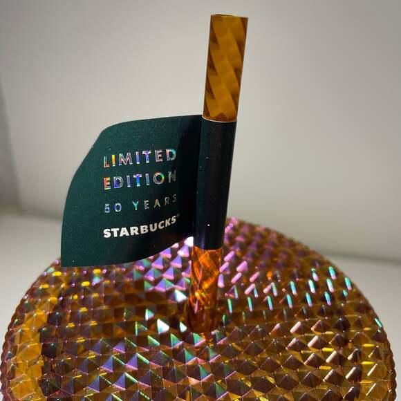 Starbucks Limited Edition 2021 50th Anniversary Honeycomb Gold Studded Starbucks - Picture 3 of 5